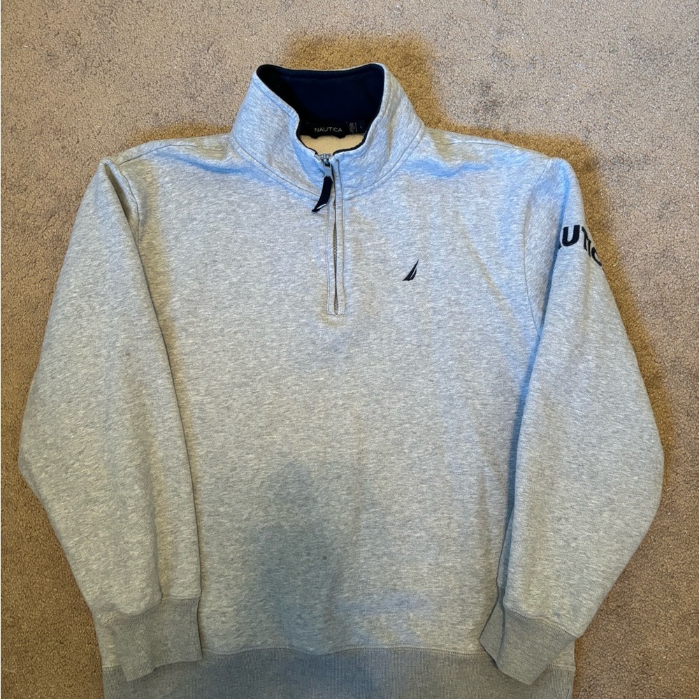 Nautica quarter zip sweatshirt men’s size large